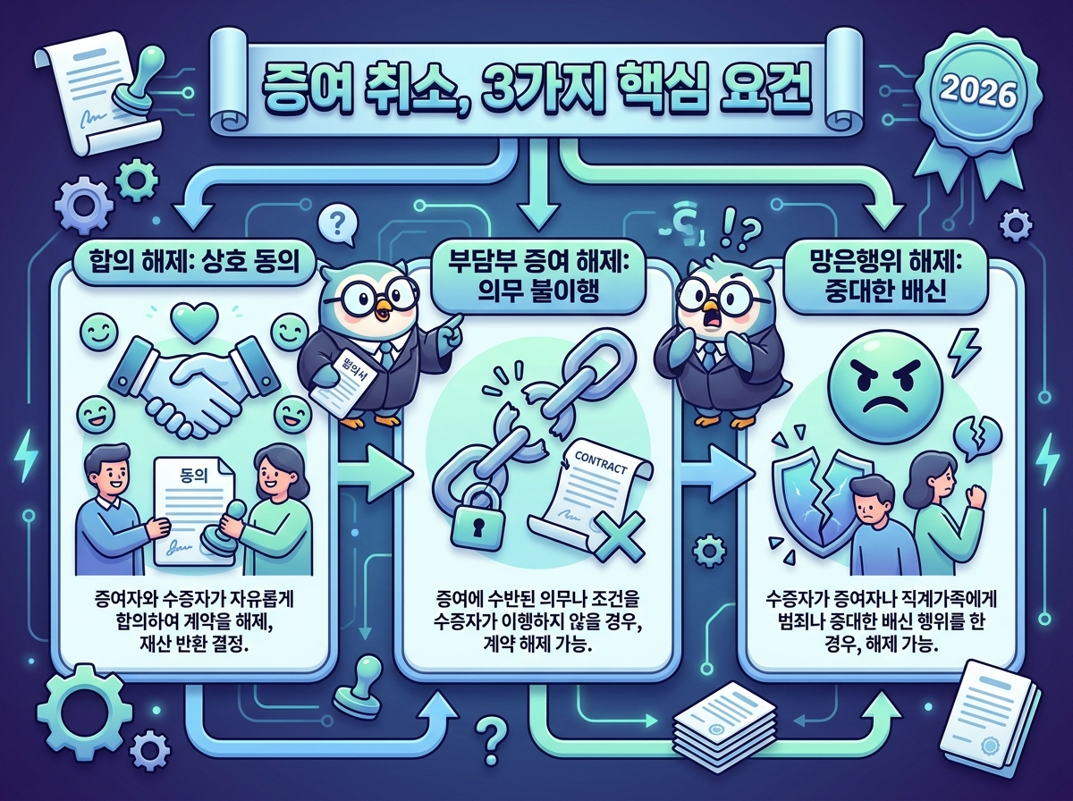 2026년 증여 취소, 이것만 알면 후회 없습니다: 3가지 핵심 체크리스트 이미지 1