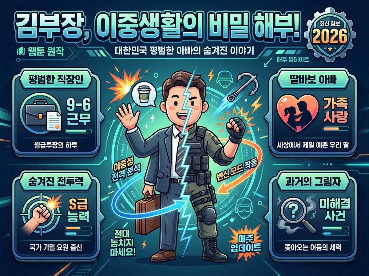 2026년 김부장 핵심 출연진 완벽 해부: 웹툰 인물관계 체크리스트 이미지 1