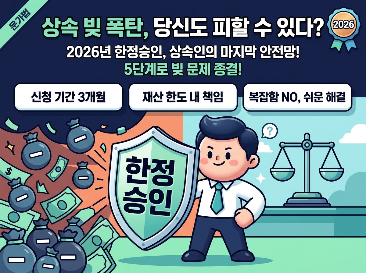 한정승인신청 2026년, 복잡한 상속 채무 해결 5단계 체크리스트