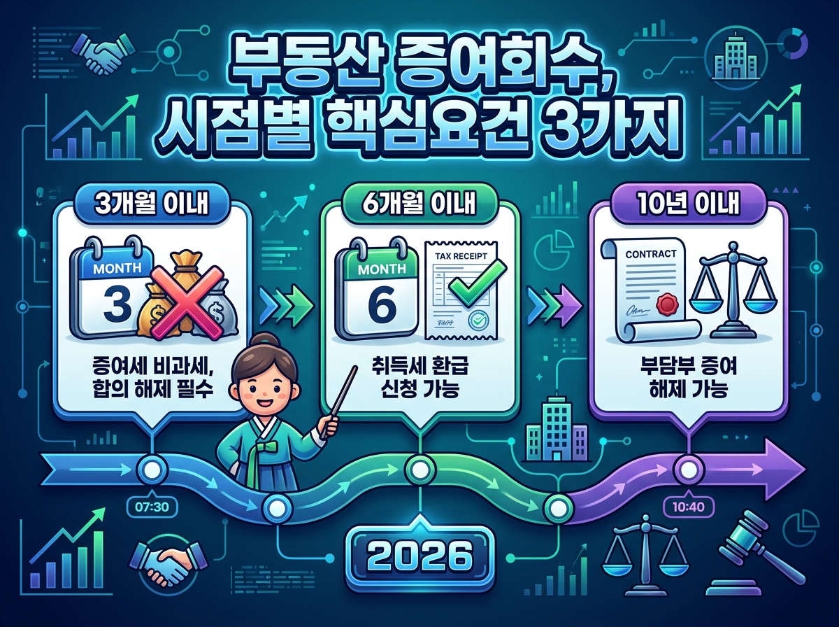 2026년 부동산 증여회수: 3가지 핵심 요건과 절차 완벽 가이드 이미지 1