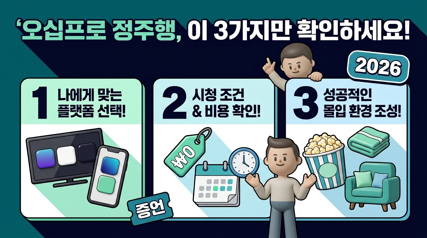 오십프로 재방송 2026년 완벽 가이드: 놓친 회차 정주행 체크리스트 이미지 2