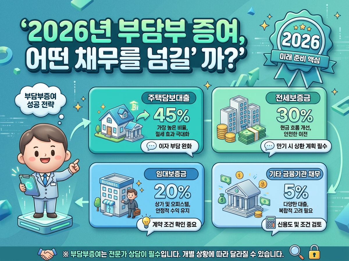 2026년 부담부증여계약: 세금 절감 3단계 체크리스트 이미지 1
