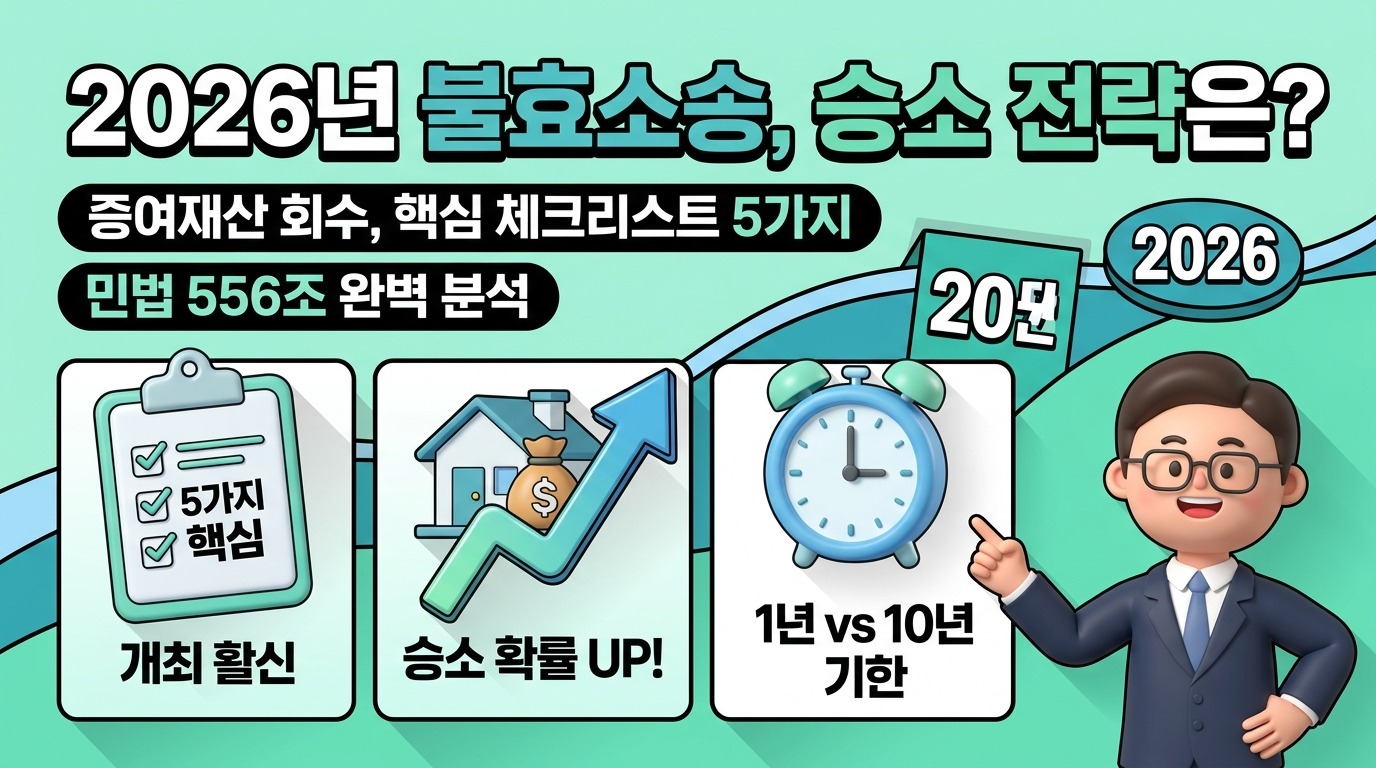2026년 불효소송, 승소 확률 높이는 5가지 핵심 체크리스트