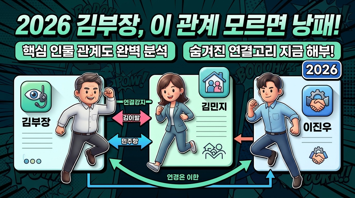 2026년 김부장 핵심 출연진 완벽 해부: 웹툰 인물관계 체크리스트