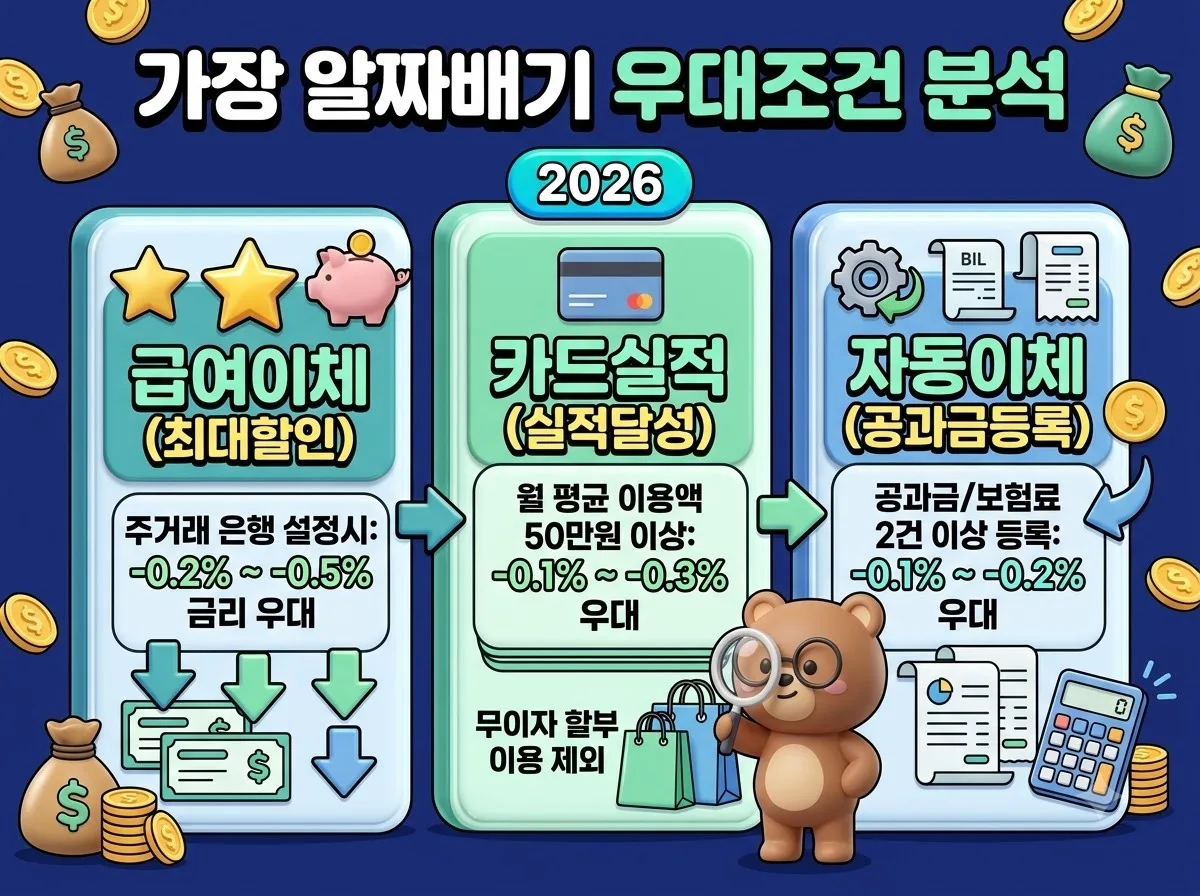 주택담보대출 금리 비교 전 꼭 확인할 우대 조건 5가지 이미지 2