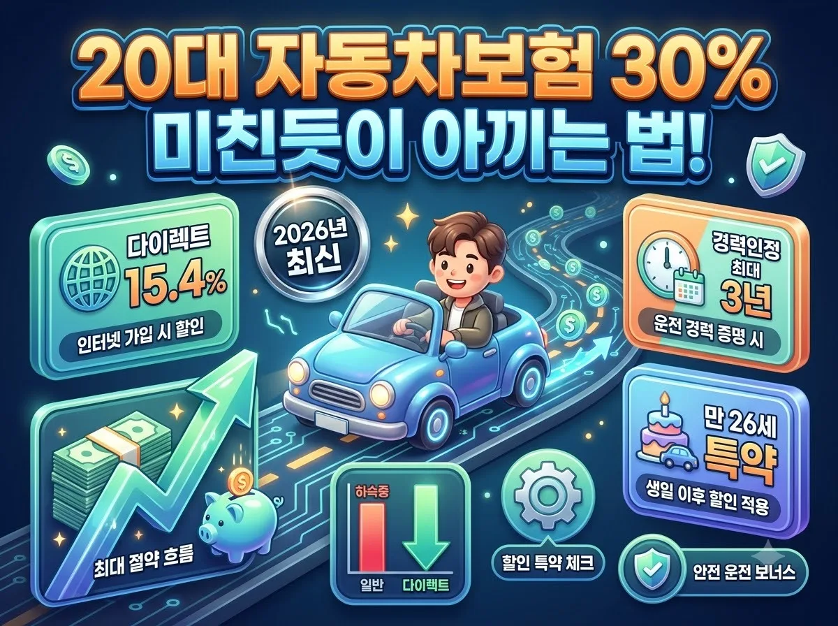 20대 자동차보험 다이렉트 비교견적 30% 절약하는 방법